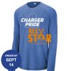 Carroll - PosiCharge ® Long Sleeve Tri Blend Wicking Raglan Tee Thumbnail
