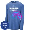Carroll - PosiCharge ® Long Sleeve Tri Blend Wicking Raglan Tee Thumbnail