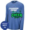 Carroll - PosiCharge ® Long Sleeve Tri Blend Wicking Raglan Tee Thumbnail