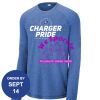 Carroll - PosiCharge ® Long Sleeve Tri Blend Wicking Raglan Tee Thumbnail