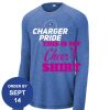 Carroll - PosiCharge ® Long Sleeve Tri Blend Wicking Raglan Tee Thumbnail