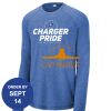 Carroll - PosiCharge ® Long Sleeve Tri Blend Wicking Raglan Tee Thumbnail