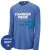 Carroll - PosiCharge ® Long Sleeve Tri Blend Wicking Raglan Tee Thumbnail