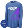 Carroll - PosiCharge ® Long Sleeve Tri Blend Wicking Raglan Tee Thumbnail