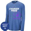 Carroll - PosiCharge ® Long Sleeve Tri Blend Wicking Raglan Tee Thumbnail