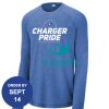 Carroll - PosiCharge ® Long Sleeve Tri Blend Wicking Raglan Tee Thumbnail
