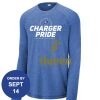 Carroll - PosiCharge ® Long Sleeve Tri Blend Wicking Raglan Tee Thumbnail