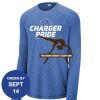 Carroll - PosiCharge ® Long Sleeve Tri Blend Wicking Raglan Tee Thumbnail