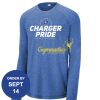 Carroll - PosiCharge ® Long Sleeve Tri Blend Wicking Raglan Tee Thumbnail