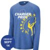 Carroll - PosiCharge ® Long Sleeve Tri Blend Wicking Raglan Tee Thumbnail