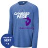 Carroll - PosiCharge ® Long Sleeve Tri Blend Wicking Raglan Tee Thumbnail
