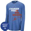 Carroll - PosiCharge ® Long Sleeve Tri Blend Wicking Raglan Tee Thumbnail